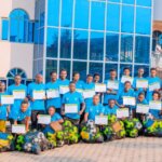 Ambassadors Group Rwanda Ltd and FERWAFA trained coaches who support children sponsored by Compassion International.